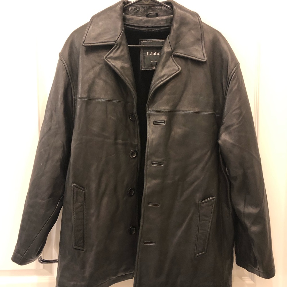I-John leather jacket in black